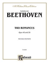 TWO ROMANCES OP 40/50 VIOLA/PIANO cover